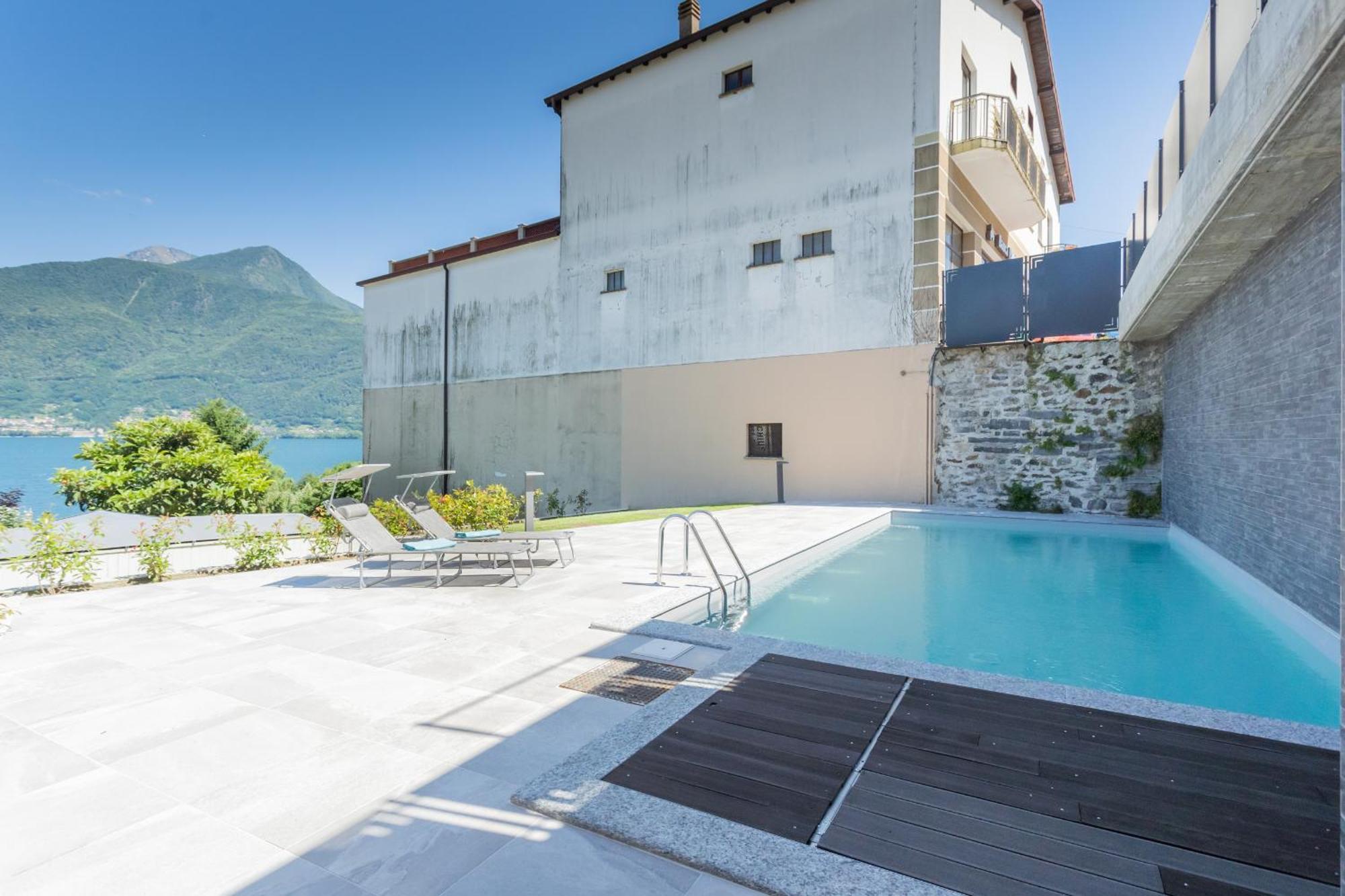 Misultin House & Swimming Pool, Luxury In Lake Como By Rent All Como Pianello Del Lario エクステリア 写真